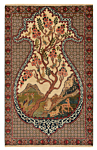 Najafabad Persian Rug Beige-Cream 156 x 100 cm