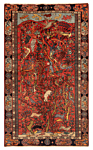 Zanjan Persian Rug Orange 209 x 125 cm