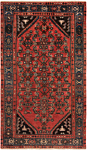 Hamedan Persian Rug Red 206 x 119 cm