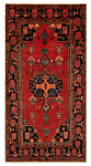 Hamedan Persian Rug Red 277 x 144 cm