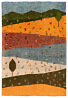 Gabbeh persian Rug Multicolor 145 x 104 cm