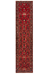 Hamedan Persian Rug Red 397 x 97 cm