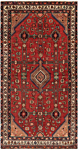 Hamedan Asadabad Persian Rug Red 139 x 126 cm