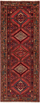Hamedan Zaghe Persian Rug Red 183 x 73 cm