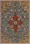 Tabriz Persian Rug Blue 276 x 188 cm