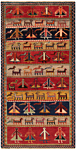 Shiraz Persian Rug Multicolor 160 x 82 cm
