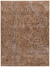 Vintage Relief Rug Brown 164 x 123 cm