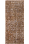 Vintage Relief Rug Brown 175 x 76 cm