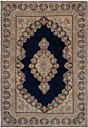 Kerman Persian Rug Night Blue 311 x 217 cm