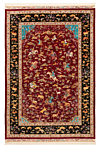 Qom Silk Persian Rug Red 300 x 200 cm