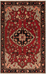 Hamedan Persian Rug Red 211 x 131 cm