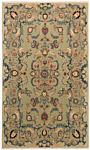 Kashan Persian Rug Green 217 x 131 cm