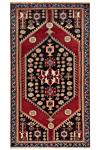 Hamedan Persian Rug Red 217 x 122 cm