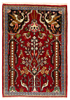 Sarough Persian Rug Red 88 x 56 cm