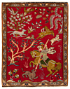 Tabriz Persian Rug Red 80 x 62 cm
