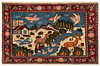Kashan Persian Rug Multicolor 60 x 95 cm
