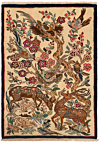 Tabriz Majdieh Persian Rug Beige-Cream 145 x 104 cm