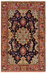 Qom Persian Rug Night Blue 163 x 104 cm