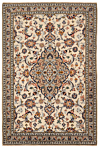 Kashan Persian Rug Beige-Cream 137 x 92 cm
