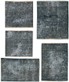 Vintage Rug Green 55 x 49 cm