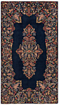 Kerman Persian Rug Night Blue 218 x 120 cm