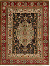 Tabriz Tabatabai Persian Rug Night Blue 375 x 281 cm