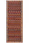 Kilim Suzani Antik Persian Rug Night Blue 423 x 162 cm