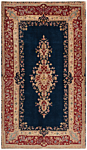Kerman Persian Rug Night Blue 217 x 124 cm