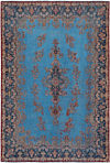 Vintage Relief Rug Blue 298 x 199 cm