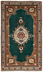 Tabriz Persian Rug Green 165 x 98 cm