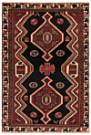 Hamedan Persian Rug Black 142 x 98 cm