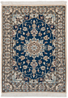 Nain 9La Persian Rug Blue 88 x 66 cm