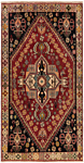 Shiraz kashkoli Persian Rug Red 209 x 109 cm