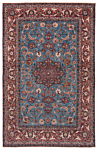 Isfahan Persian Rug Blue 322 x 211 cm