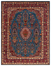 Mashhad Iravani Persian Rug Blue 393 x 299 cm
