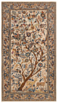 Kashan Persian Rug Beige-Cream 262 x 147 cm