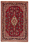 Hamedan Persian Rug Red 98 x 67 cm