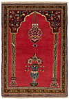 Qom Persian Rug Red 114 x 80 cm