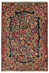 Kerman Persian Rug Night Blue 83 x 56 cm