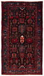 Koliai Persian Rug Black 242 x 136 cm