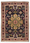 Super Kazak Rug Night Blue 81 x 55 cm