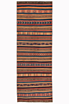 Kilim afghan Multicolor 418 x 145 cm