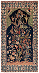 Qom Persian Rug Night Blue 191 x 100 cm