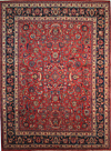 Mashhad Persian Rug Red 407 x 301 cm