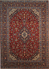 Kashan Persian Rug Red 369 x 259 cm