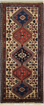 Yalameh Persian Rug Beige-Cream 146 x 63 cm