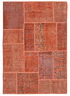 Patchwork Rug Orange 130 x 89 cm