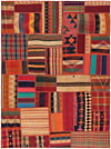 kilim patchwork Multicolor 212 x 155 cm