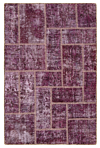 Patchwork Rug Purple 133 x 88 cm