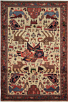 Sirjan Persian Rug Beige-Cream 190 x 126 cm